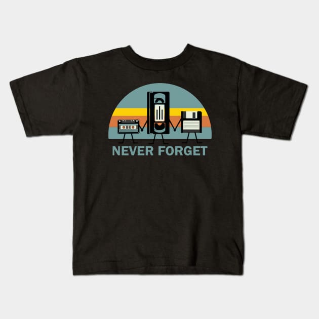 Never Forget Kids T-Shirt by Diamond Creative